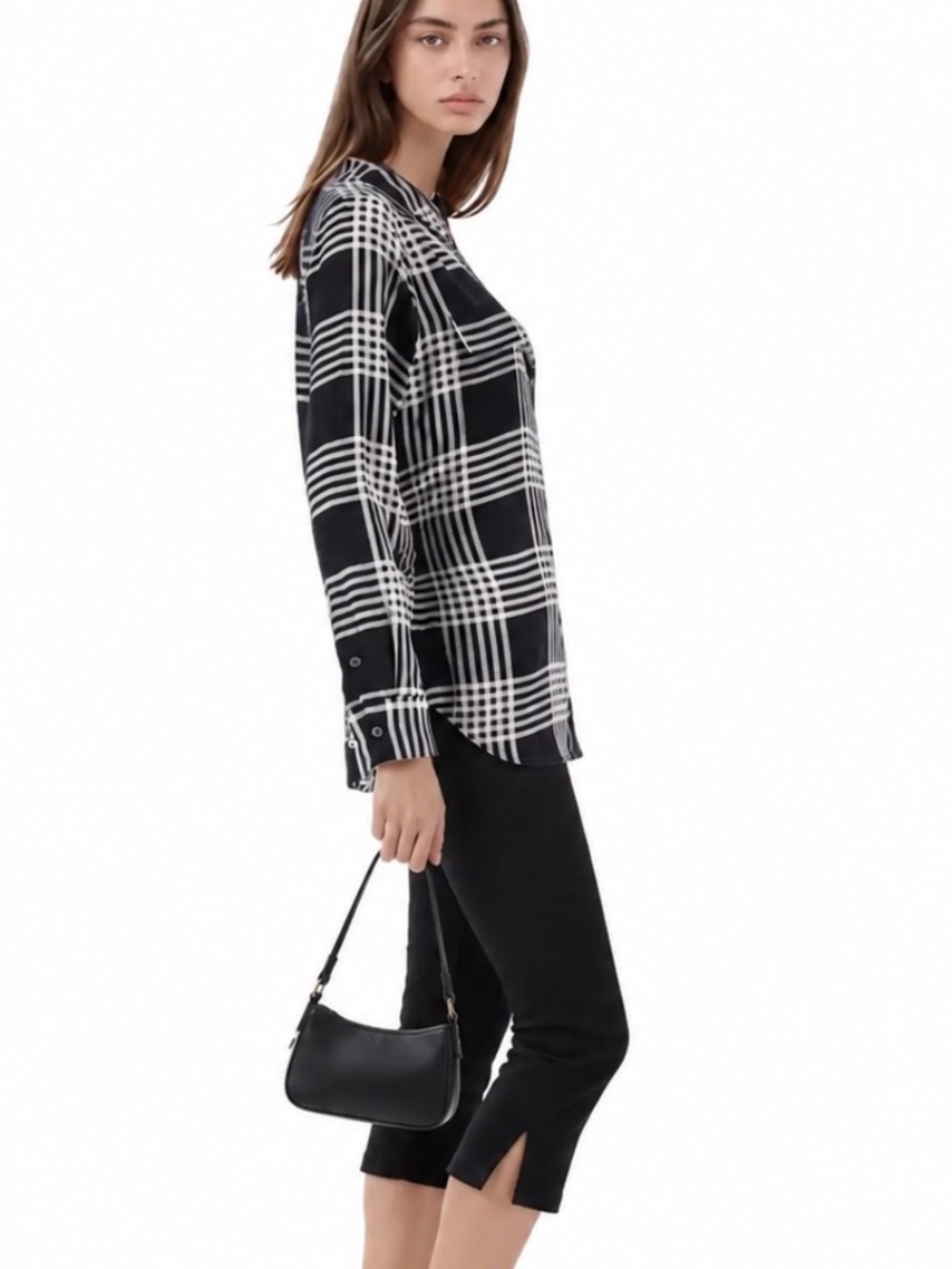 Equipment Femme | Silk Button Down Blouse | Medium
